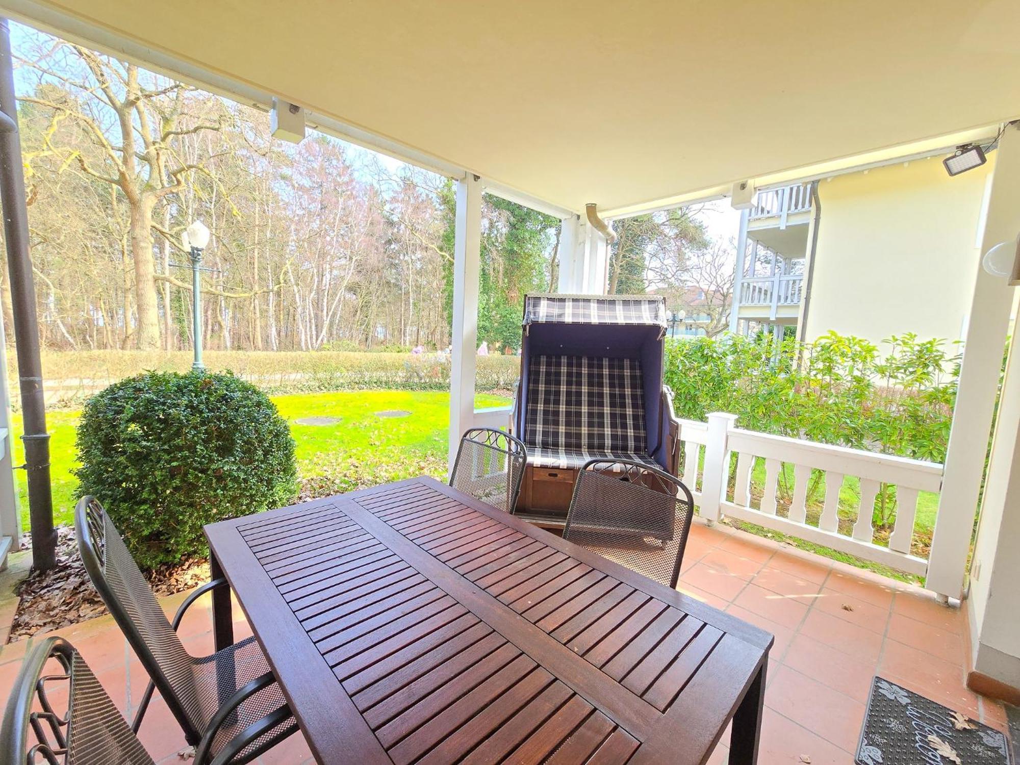 Duenenpark - Komfort Mit 1 Schlafzimmer Und Terrasse Im Erdgeschoss 041 * Binz